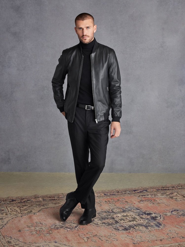 black soft leather bomber jacket black soft leather bomber jacket