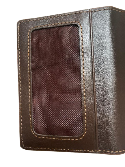 small leather card holder – chocolate small leather card holder – chocolate