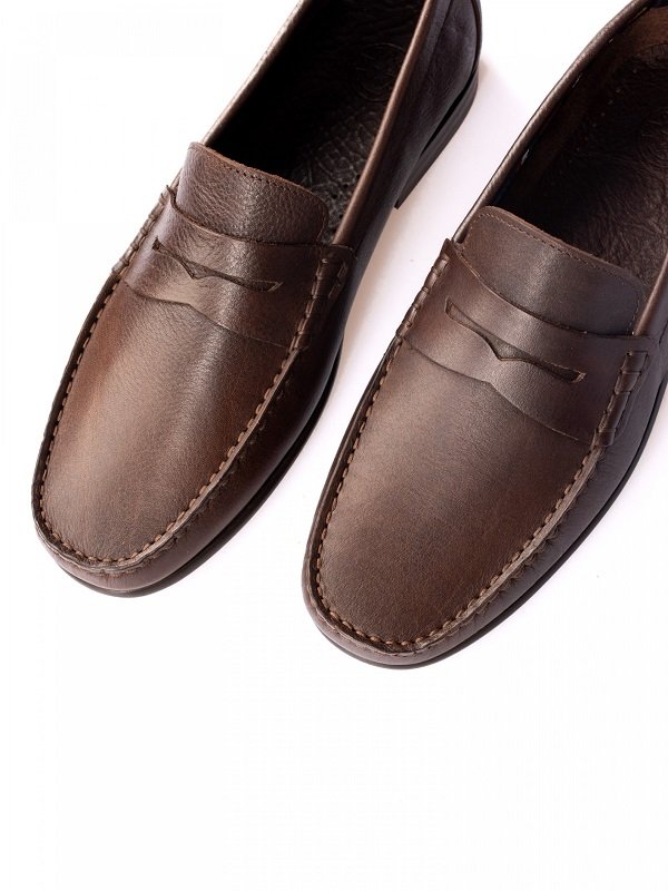 Leather Penny Loafers - Brown leather penny loafers brown