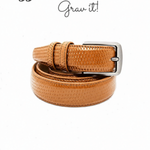 premium leather belt for men tan