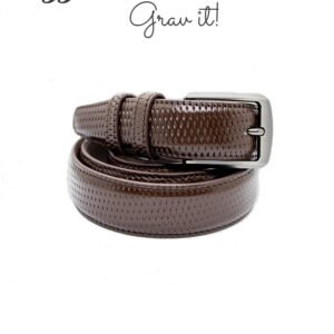 premium leather belt for men brown